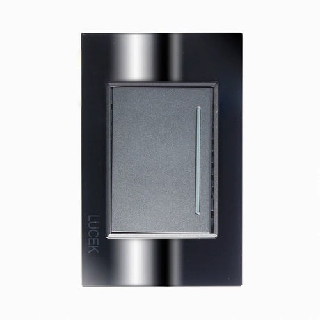 Lucek cristal espejo plata 1 interruptor sencillo de 3 mod