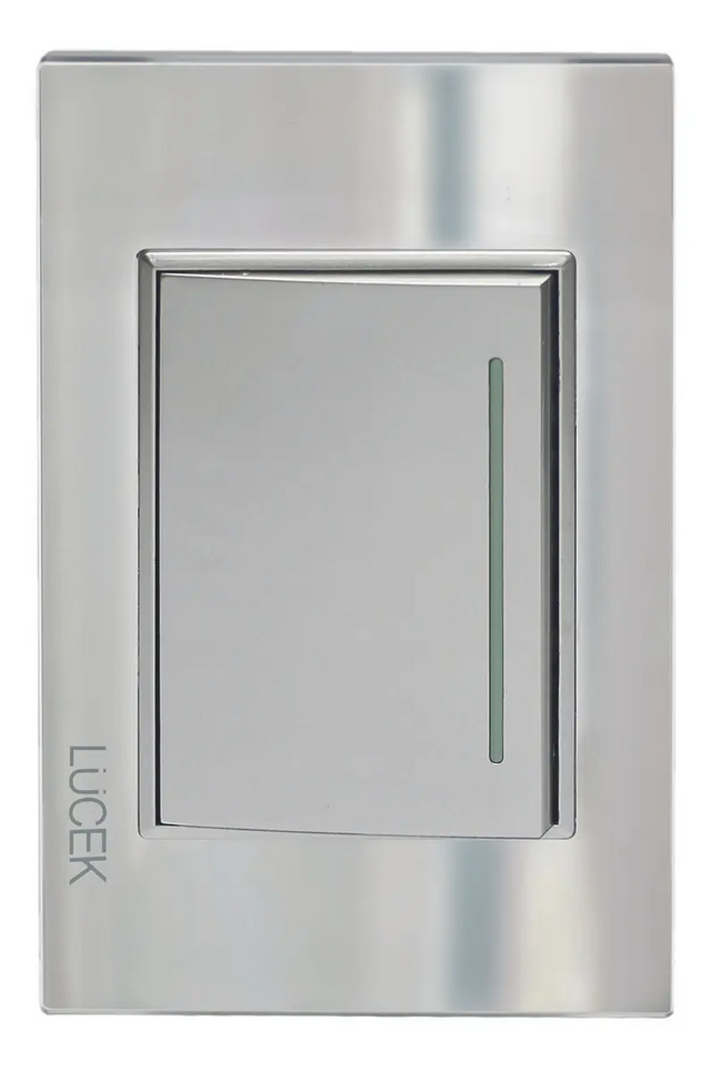 Lucek cristal espejo plata 1 interruptor de escalera de 3 mod