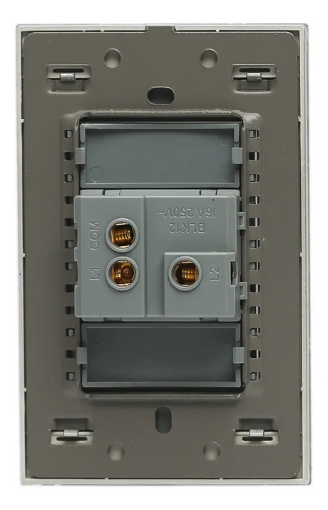Lucek cristal espejo plata 1 interruptor de escalera de 3 mod - imagen 3