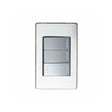 Lucek cristal espejo plata 3 interruptores sencillos de 1 mod