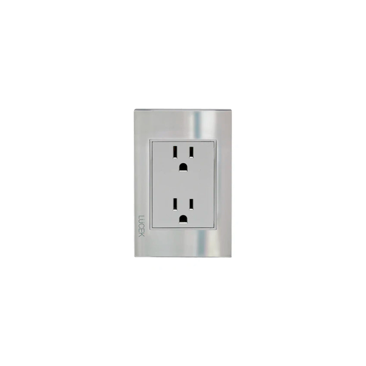 Lucek cristal espejo plata contacto duplex