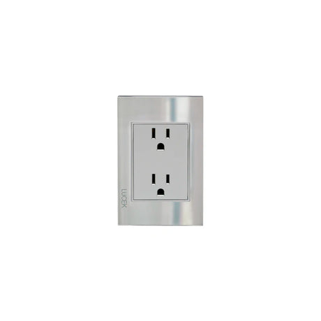 Lucek cristal espejo plata contacto duplex
