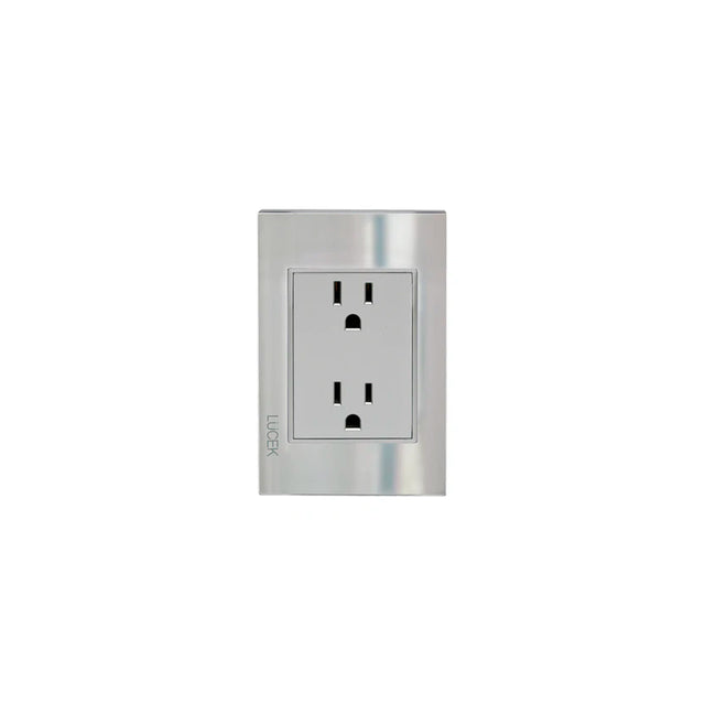 Lucek cristal espejo plata contacto duplex