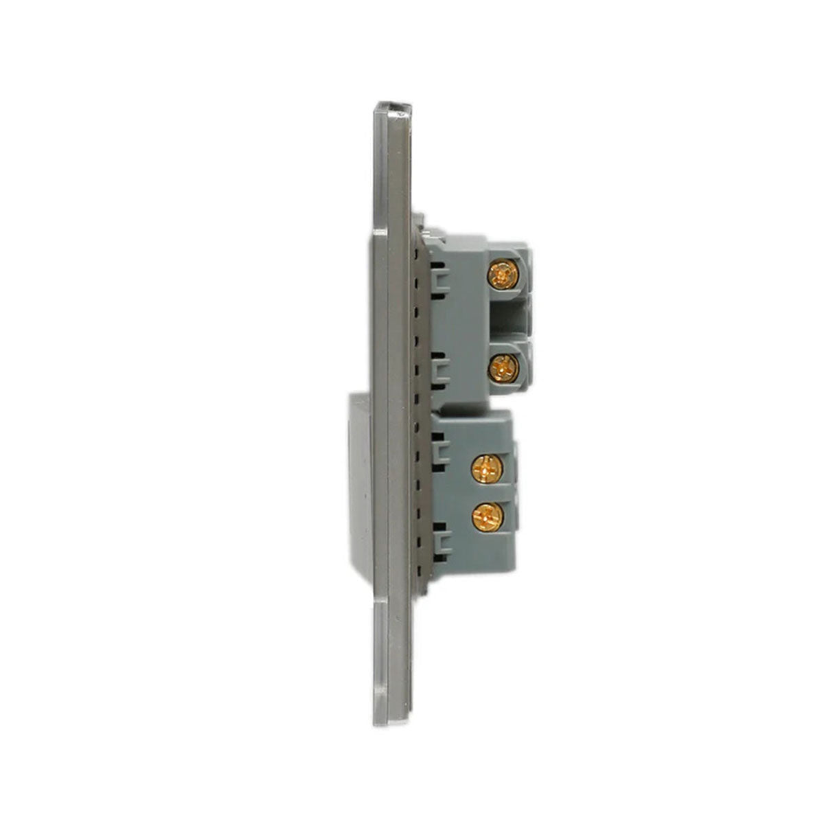 Lucek cristal espejo plata 1 interruptor sencillo y 1 contacto de 1.5 mod - imagen 2