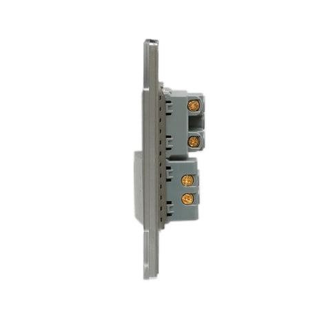 Lucek cristal espejo plata 1 interruptor sencillo y 1 contacto de 1.5 mod - imagen 2
