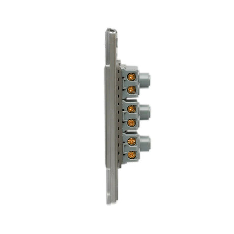 Lucek cristal espejo plata 3 contactos de 1 mod - imagen 2