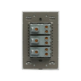 Lucek cristal espejo plata 3 contactos de 1 mod - imagen 3