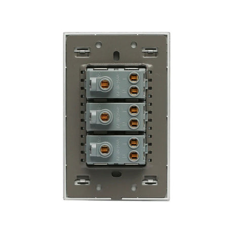 Lucek cristal espejo plata 3 contactos de 1 mod - imagen 3