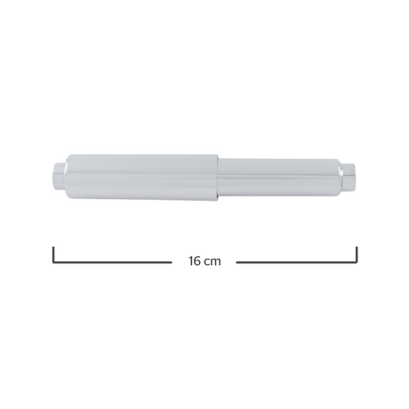 Dica tubo para porta rollo empotrar cromo 5018 - imagen 3