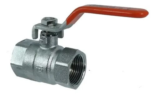 Urrea 562.19 Válvula de Esfera Roscable Latón Cromado de 3/4, 400 Wog