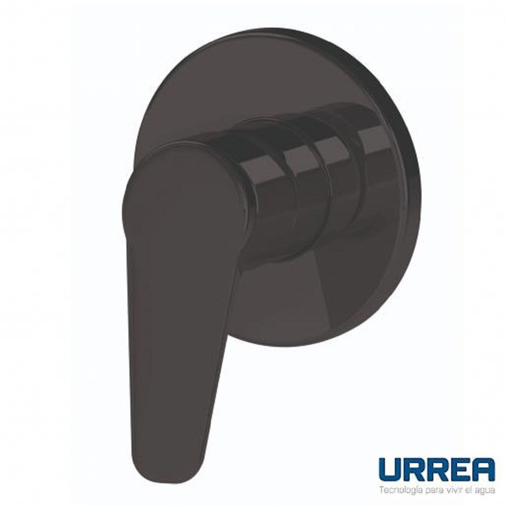 Urrea 102CL.2 Monomando Sencillo para Regadera o Tina Lia Negro