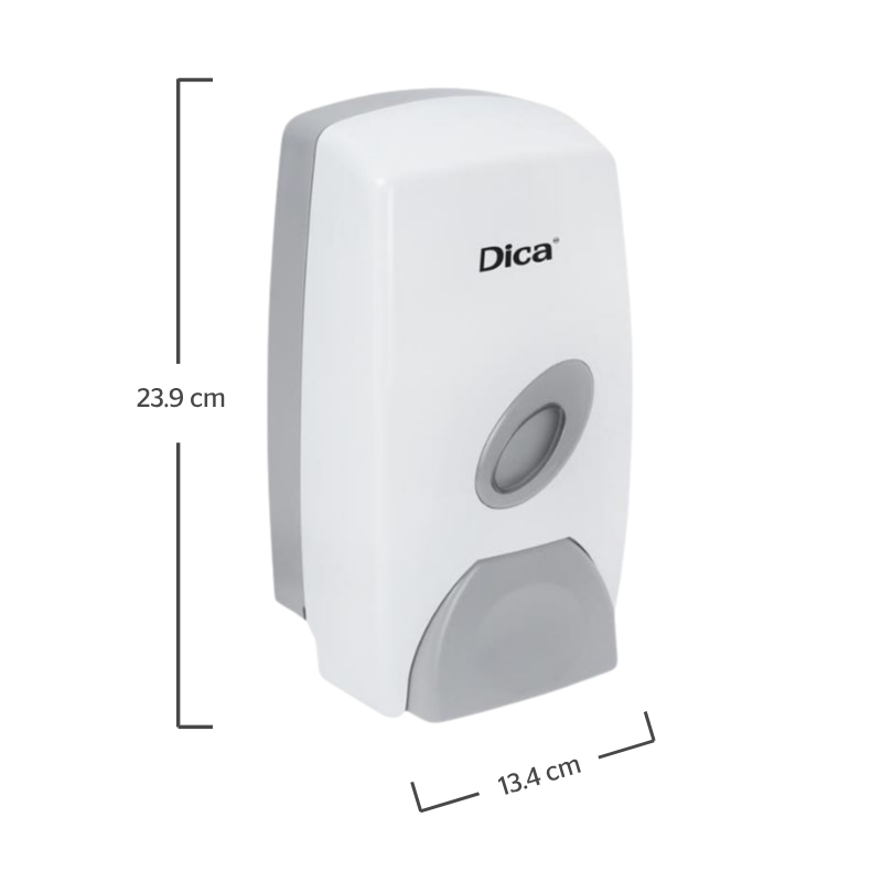 Dica 4202TS dosificador de ABS color blanco/gris para jabon liquido - imagen 3