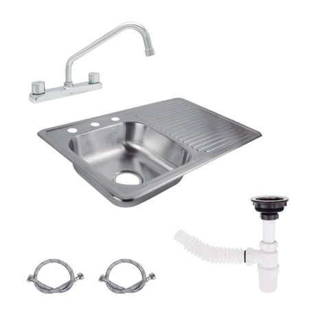 Kit Dica KTDMMC para tarja con escurridor derecho, mezcladora, céspol y mangueras