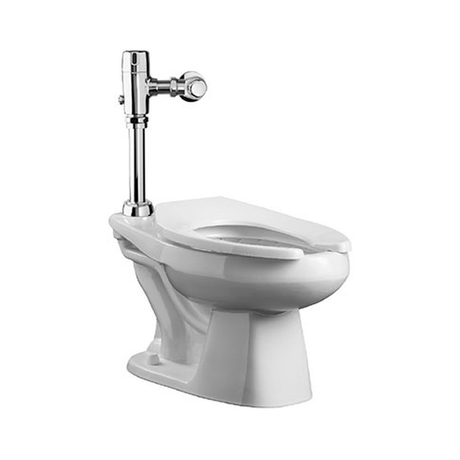 Taza Urrea KWC8506 con fluxómetro de sensor a batería, 6 LPD
