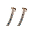 Urrea LALL-55 manguera para fregadero, tramado de acero inoxidable y tuercas de laton de 55 cm