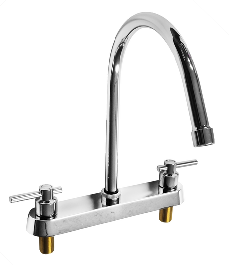 Dica 4339 mezcladora ecologica 8 cuello alto para fregadero 8