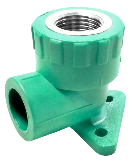Dica 408PPR03.20 codo 90 con oreja hembra 1/2