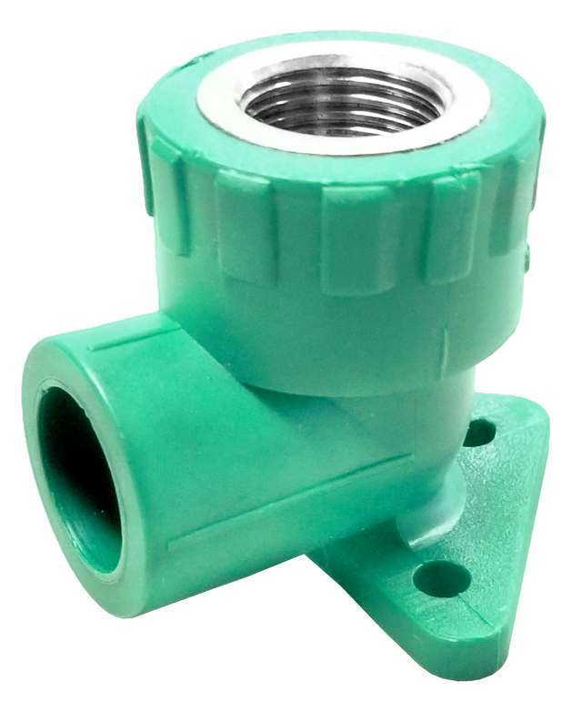 Dica 408PPR03.20 codo 90 con oreja hembra 1/2