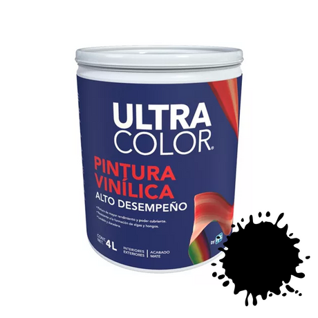 Ultracolor alto desempeã‘o negro 4 L