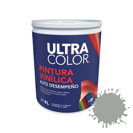 Ultracolor vin alto desempeã‘o gris 4 L