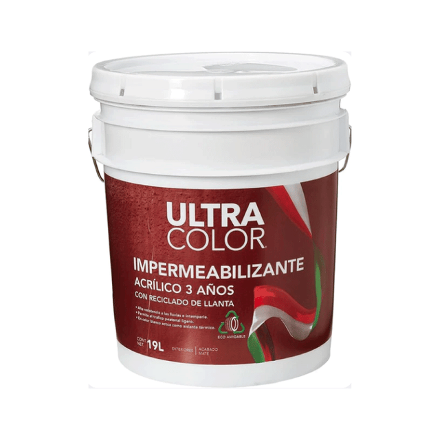 Ultracolor imper rec 5 aã‘os blanco 19 L