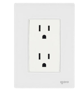 Igoto cristal con contacto duplex bco CRIS1001