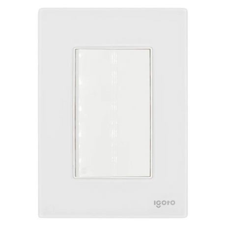 Igoto cristal con 1 apag escalera de 3 mods bco CRIS1008