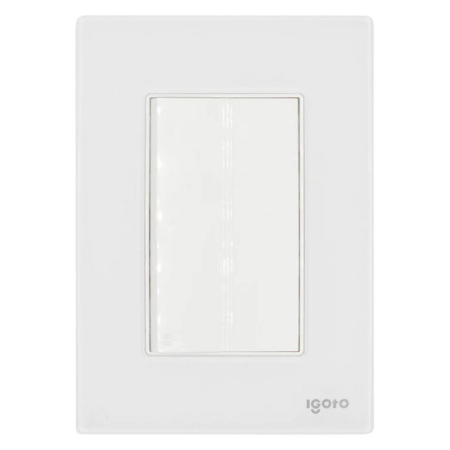Igoto cristal con 1 apag escalera de 3 mods bco CRIS1008