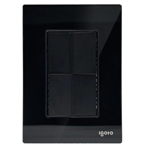 Igoto cristal con 1 apag sencillo y 1 apag escalera de 1.5 mods ngo CRIS2012