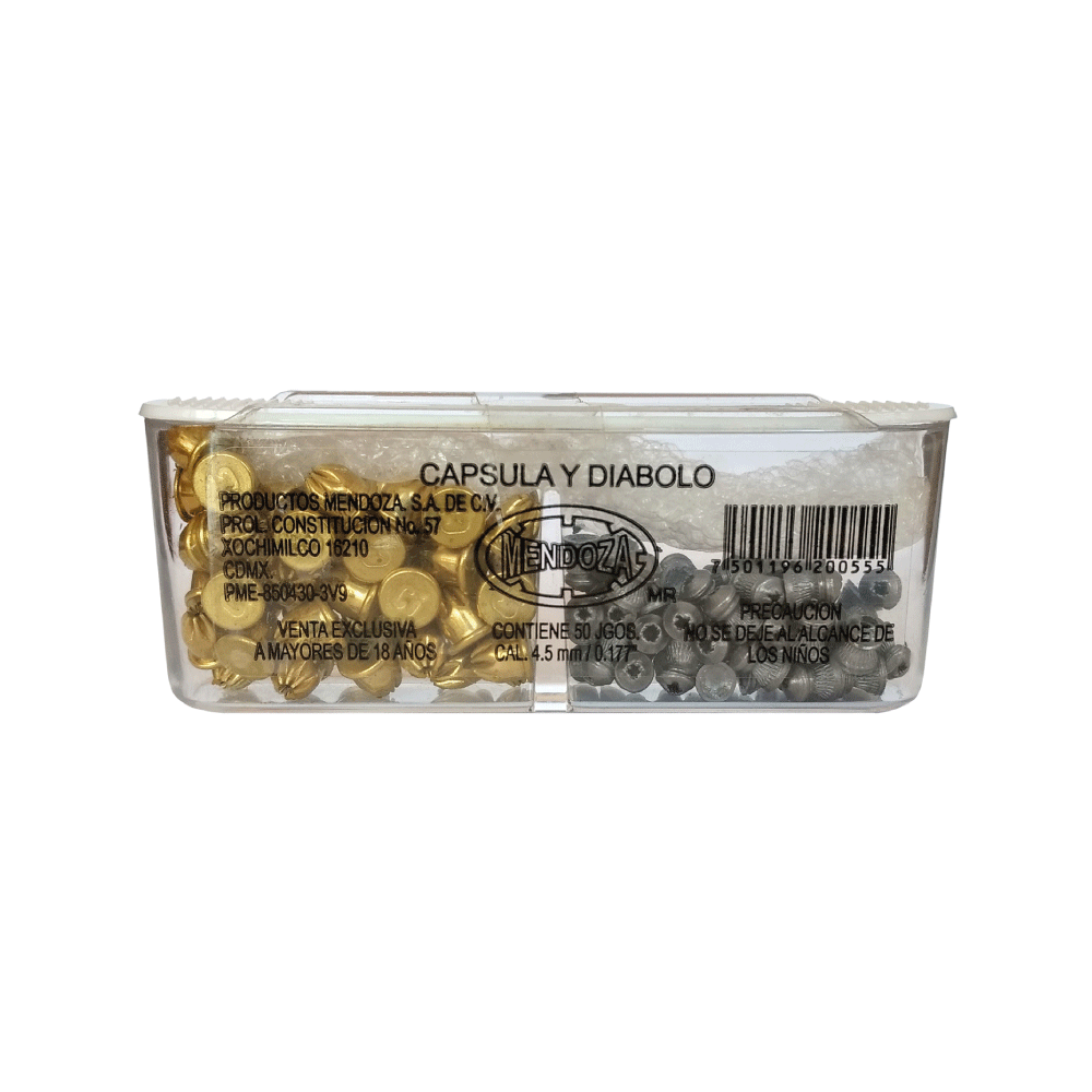 Mendoza est capsula diabolo cal 4.5-50/50
