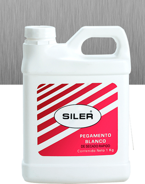 Siler botella 1 kg pegamento blanco