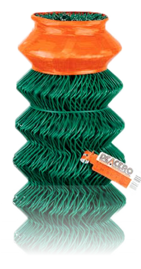 Deacero 4460 malla plastificada verde 12.5 x 2.00 20M
