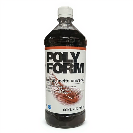 Polyform tinta aceite choco pet uni 960 ml