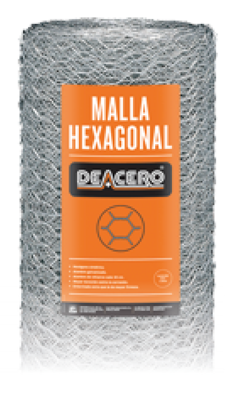 Deacero malla HEX.C.22 ABERT.38X1.50 45M *45*