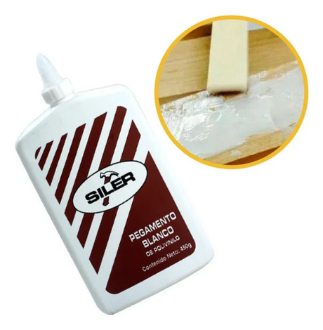 Siler botella 450 grs pegamento blanco
