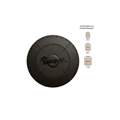 Rotoplas tapa negra rosca 55 cm Resistec