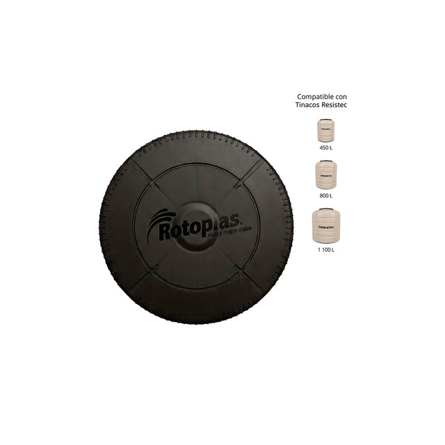 Rotoplas tapa negra rosca 55 cm Resistec