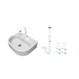 Fleximatic 2052 lavabo color poligran, llave ABS kit instal cespol antiolores