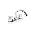 Ekon mezc. 4" metalica cuello curvo 60904