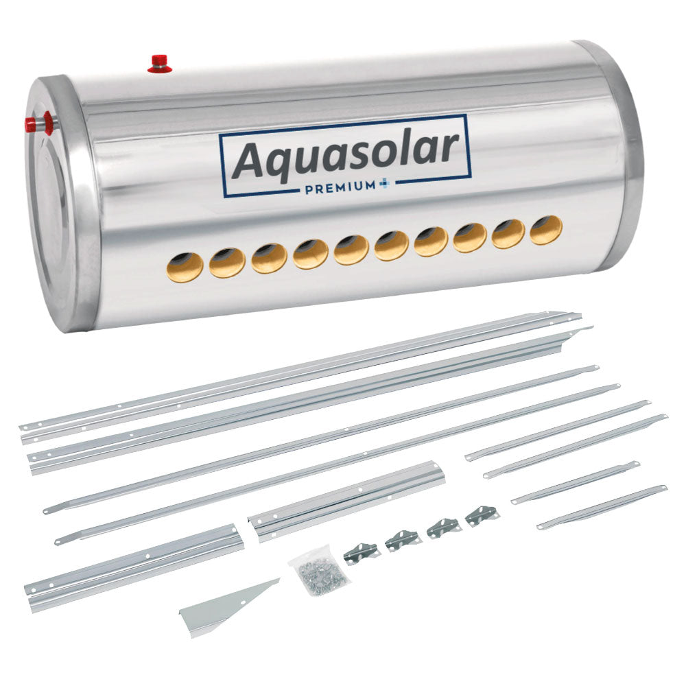 Aquasolar termotanque y base de 10 tubos