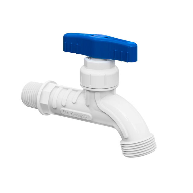 Fleximatic llave de jardin reforzada de acetal 1/2