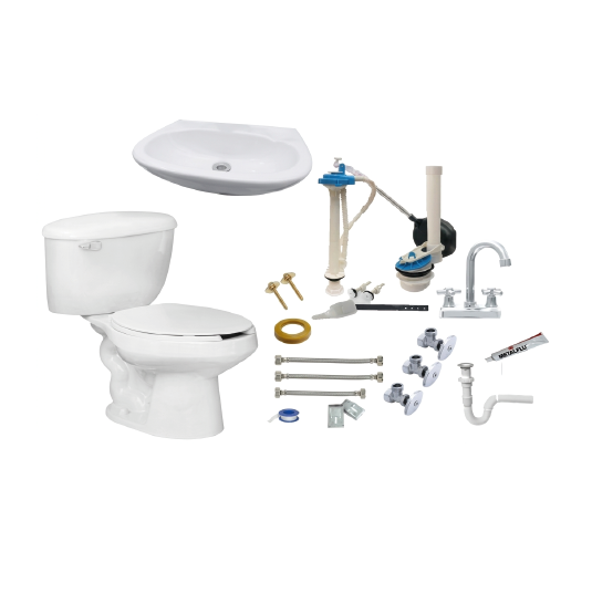 Ceramosa total pack Ekon basico blanco