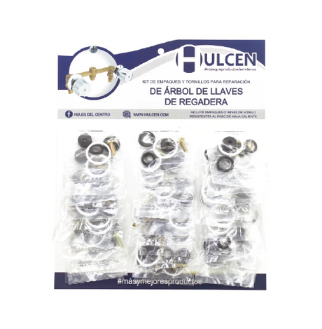 Hulcen carton kit rep agua fria para vastago regadera