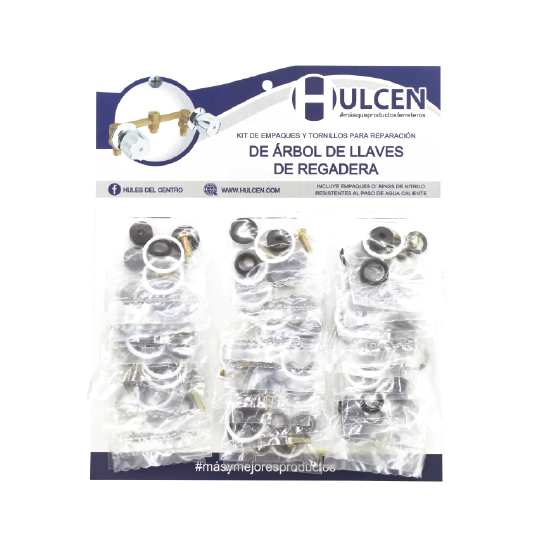 Hulcen carton kit rep agua fria para vastago regadera