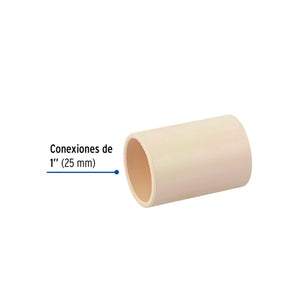 Resistec CPVC cople 1" (25 mm) *10*
