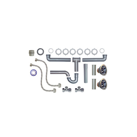 Coflex paquete de instalacion premium PS-F007 para fregadero doble