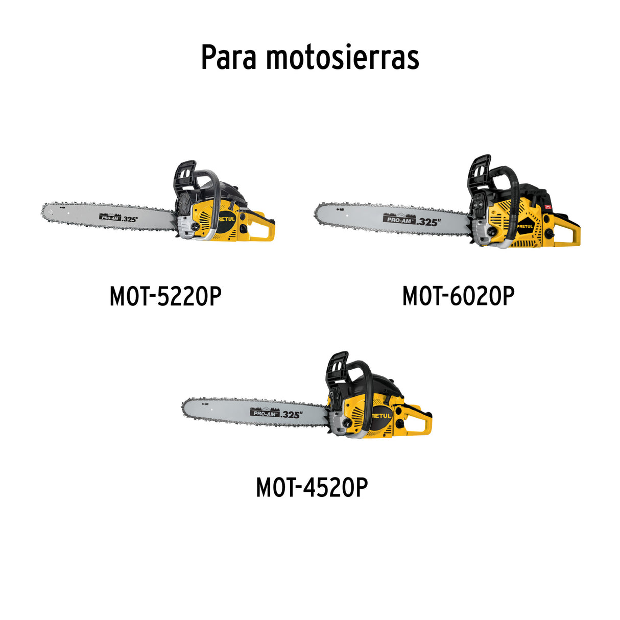 Barra de Repuesto 20' para Motosierra a Gasolina 45/52/60CC