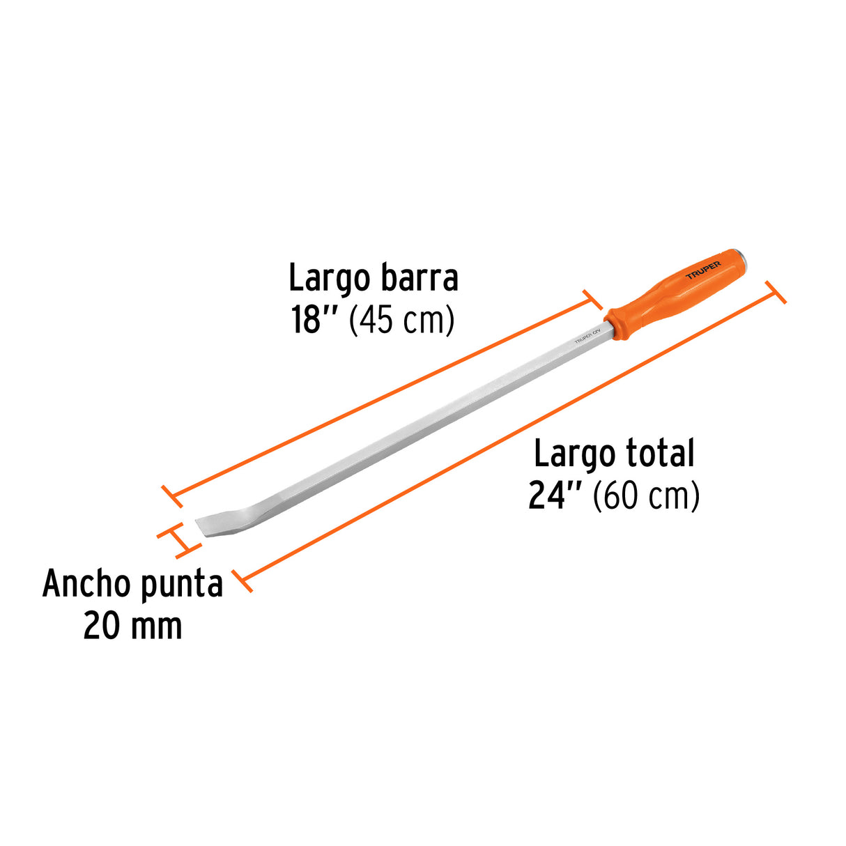 Barra de Palanca de 24', Truper