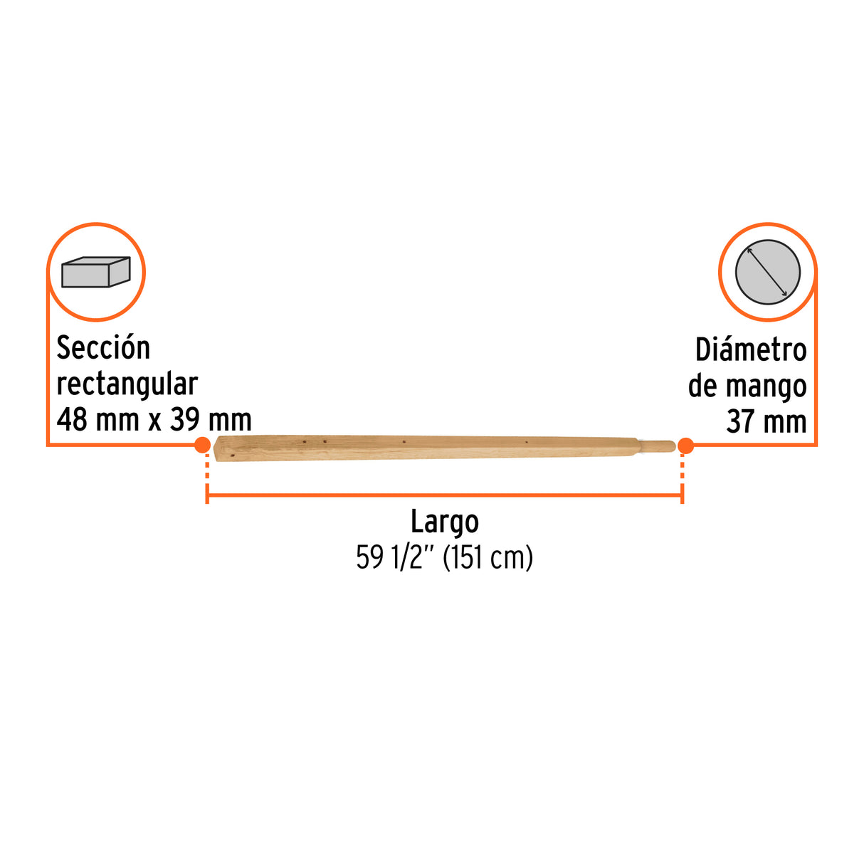 Bastidor de Madera 39 X 48 mm para Carretilla TP-8, Truper