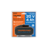 Batería Ion Litio, 20 V, 4 Ah, Truper Pro